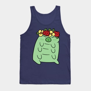 Flower Crown Waterbear Tank Top